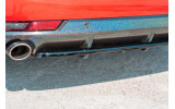 Центральний дифузор заднього бампера Peugeot 508 SW Mk2 з вертикальними ребрами