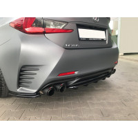 Центральний дифузор заднього бампера Lexus RC з вертикальними виступами