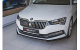 Передній дифузор на бампер Skoda Superb Mk3 FL