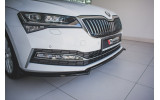 Передній дифузор на бампер Skoda Superb Mk3 FL