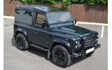 пороги (підніжки бічні) Land Rover Defender чорні (модель 90)