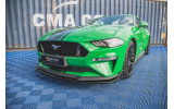 Накладка переднього бампера з бічними дифузорами Ford Mustang GT MK6 FL вар.2