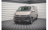 Тюнінговий дифузор (накладка) переднього бампера Volkswagen T6 рестайл вер. 1