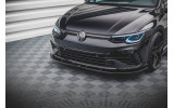 Тюнінговий дифузор (накладка) переднього бампера Volkswagen Golf MK8 R