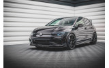 Тюнінговий дифузор (накладка) переднього бампера Volkswagen Golf MK8 R