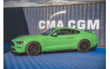 Листя під пороги з накладками Street pro Ford Mustang MK6 FL GT