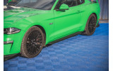 Листя під пороги з накладками Street pro Ford Mustang MK6 FL GT