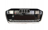 чорна з хромом грати в стилі RS для Audi A6 C8 (Під дистронік)