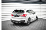 Центральний накладка на задній бампер Street pro BMW X1 M-pack F48