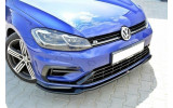 Дифузор переднього бампера VW Golf MK7 R/R-Line вер. 3 (рест.)