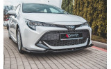 Тюнінговий дифузор на передній бампер Toyota Corolla 12