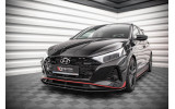 Тюнінговий передній дифузор Hyundai I20 MK3 N версія