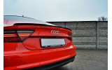 Тюнінговий спойлер Audi S7/A7 S-Line C7/C7 FL чорний глянсовий