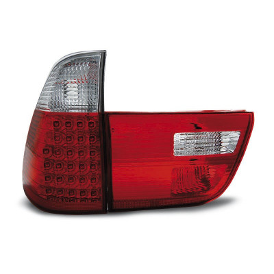 Led ліхтарі задні (стопи тюнінг) BMW X5 E53 red white