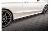 Бічні листя під пороги Mercedes C Coupe AMG-Line C205 рестайл