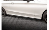 Бічні листя під пороги Mercedes C Coupe AMG-Line C205 рестайл