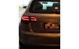 LED ліхтарі задні Audi A3 8P дорестайл Sportback червоно-тоновані