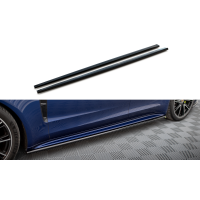 Бічні дифузори (листви) на пороги Porsche Panamera E-Hybrid 971 рестайл