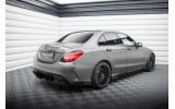 Комплект бокових накладок на задній бампер Street Pro Mercedes-AMG C63 Sedan / Estate W205 рестайл