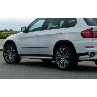 Накладки на пороги BMW X5 E70 LCI у стилі Aero