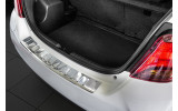 Накладка на бампер із загином та ребрами Toyota Yaris 3 (5 дверей)