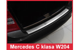Накладка на бампер із загином Mercedes C W204 Combi