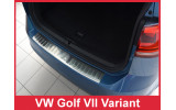 Накладка на бампер із ребрами Volkswagen Golf VII Kombi