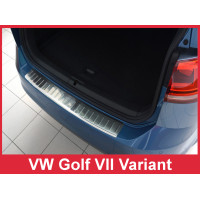 Накладка на бампер із ребрами Volkswagen Golf VII Kombi