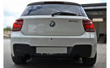 Центральна та бічні накладки на задній бампер BMW 1 F20/F21 M-Power (дост.)