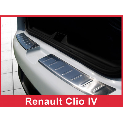 Накладка на бампер із загином Renault Clio 4 (з двох частин)