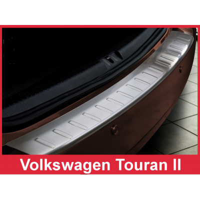 Накладка на бампер із загином Volkswagen Touran II