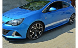 Тюнінгове листя під бічні пороги Opel Astra J OPC / VXR