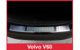 Накладка на бампер із загином та ребрами Volvo V60 / V60 Cross Country