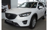 Накладка на бампер із загином Mazda CX-5 сталь+сarbon