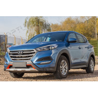 комплект накладок на бампера Hyundai Tucson ABS