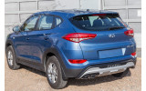 комплект накладок на бампера Hyundai Tucson ABS