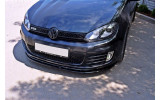 Накладка під передній бампер Volkswagen Golf 6 версія GTI (вер.2)