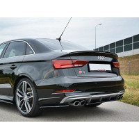 Спойлер (ліпспойлер) багажника Audi A3 8V Sedan чорний