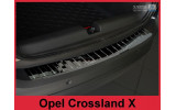 захисна накладка на бампер із загином Opel Crossland X чорна полірована