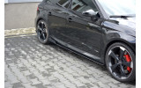 Бічні листя під пороги Racing Audi RS3 8V рестайл Sportback вар. 2