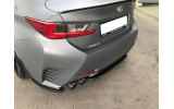 Центральна тюнінг накладка заднього бампера Lexus RC