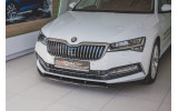 Тюнінг накладка переднього бампера Skoda Superb Mk3 FL вар. 2