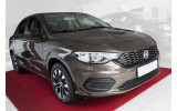 захисна накладка заднього бампера з ребрами Fiat Tipo Sedan (Stal czarna)