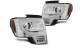 Передні фари тюнінгові FORD F150 MK12 TUBE LIGHT (led поворот)