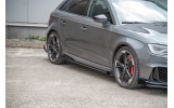 Дифузори під бічні пороги з накладками Racing Audi RS3 8V Sportback