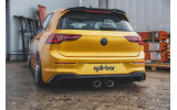 Тюнінг накладка на задній бампер VW Golf 8 у стилі R32