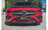 Передній дифузор на бампер Mercedes-Benz CLA версія AMG-line C118 / X118 вер. 2