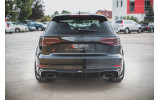 Накладка заднього бампера Audi RS3 8V Sportback FL вер.2