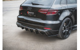 Накладка заднього бампера Audi RS3 8V Sportback FL вер.2