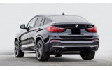 Карбонова накладка на борт заднього бампера BMW X4 F26